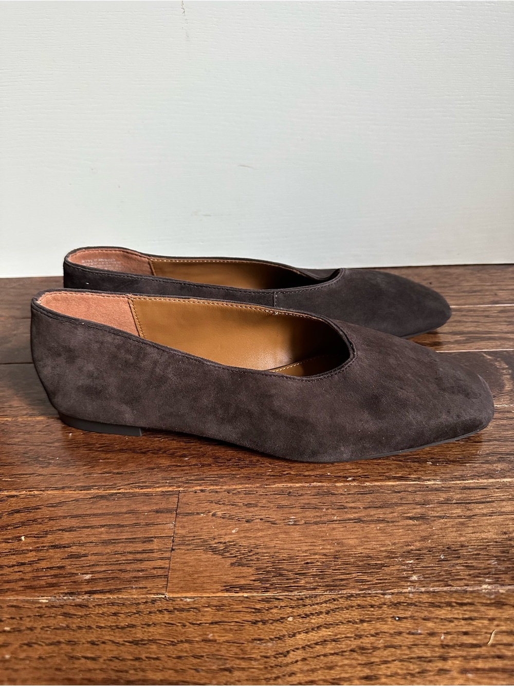 NWOB Madewell Mylie Ballet Flat Suede Chocolate Brown NX064 - Picture 4 of 11